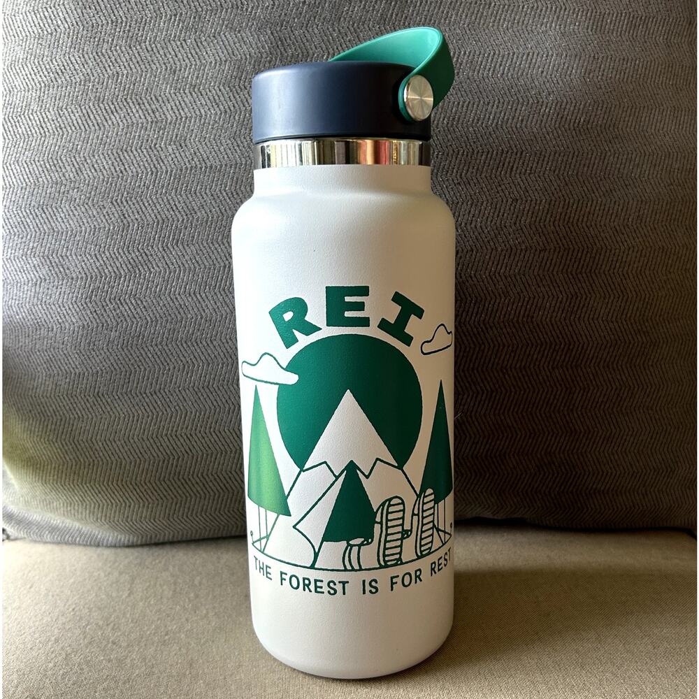 Hydroflash Limited Edition REi The Forest is for Rest Camping Water Bottle